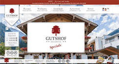 Desktop Screenshot of gutshofzillertal.com